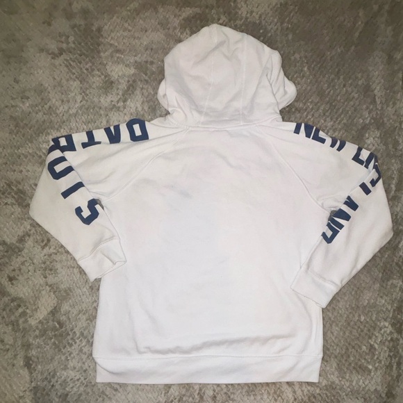 NFL New England Patriots white logo HOODIE size XL - Picture 2 of 5